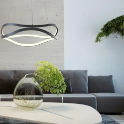 Lampa wisząca LED HARLEY czarna