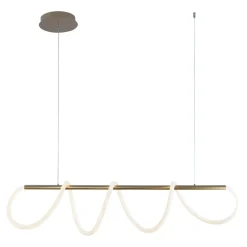 Lampa wisząca LED listwa złota BALBO