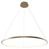 Lampa wisząca LED z pierścieniem złota BRENO 80 cm