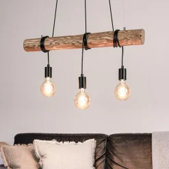 Lampa wisząca na drewnianej belce DULCE