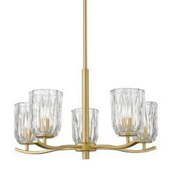 Lampa wisząca żyrandol złota TAZZA