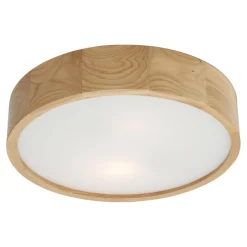 Lampa z oprawą w kolorze dębu - średnica 47 cm