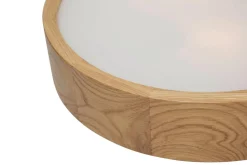 Lampa z oprawą w kolorze dębu - średnica 47 cm