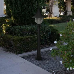 Lampa zewnętrzna outdoor stojąca wysoka czarna BOSTON