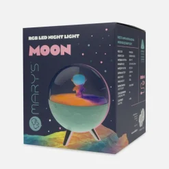 Lampka nocna LED RGB MARY'S niebieska KSIĘŻYC
