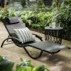 Leżak ogrodowy czarny JADAX