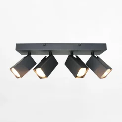 Listwa 4 reflektory czarna ORO ELON