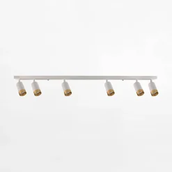 Listwa ARRAS 6 reflektory biała złota