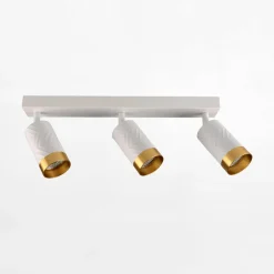 Listwa ARRAS 3 reflektory biała złota