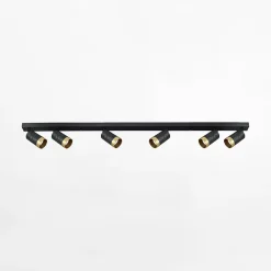 Listwa ARRAS 6 reflektory czarna złota