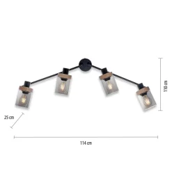 Listwa oświetleniowa 4-punktowa PASQUAL