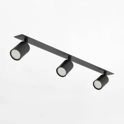 Listwa podtynkowa 3 reflektory czarna NEX