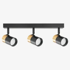 Listwa podwieszana 3 reflektory spot czarno-złota FORI