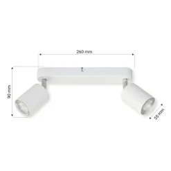 Listwa 2-punktowa biała ORO GAVIA