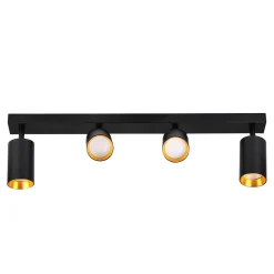 Listwa reflektor 4-punktowy czarno-złoty MARIBEL IV