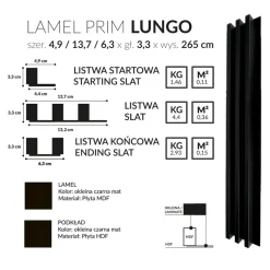 Listwa startowa lameli PRIM LUNGO