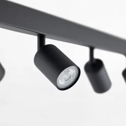 Listwa sufitowa 6 spotów czarna TOP
