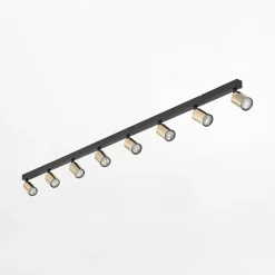 Listwa sufitowa 8 spotów czarno-złota TOP