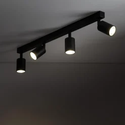 Listwa sufitowa 4 spoty czarna TOP