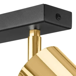 Listwa z 2 reflektorkami regulowana złota AURORA