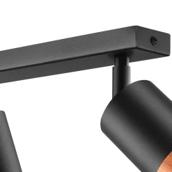 Listwa z 3 reflektorkami regulowana czarna AURORA