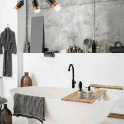 Listwa z 3 reflektorkami regulowana czarna AURORA