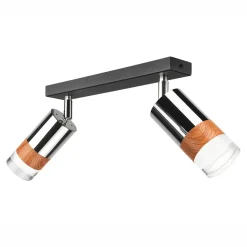 Listwa z 2 reflektorkami regulowana chrom AURORA