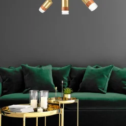 Listwa z 3 reflektorkami regulowana złota AURORA