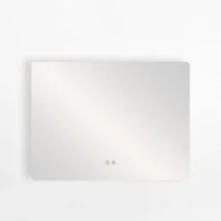 Lustro łazienkowe podgrzewane z oświetleniem LED 70x50 cm