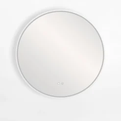 Lustro łazienkowe podgrzewane z oświetleniem LED 80 cm