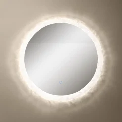 Lustro łazienkowe z akrylową ramą LED 60 cm