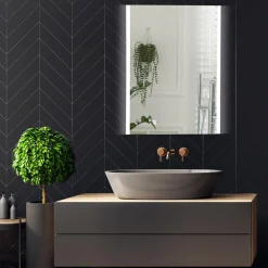 Lustro łazienkowe z oświetleniem LED TWIN 50x70 cm