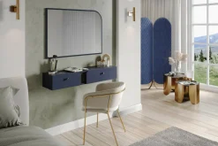Lustro do salonu granatowe LIV