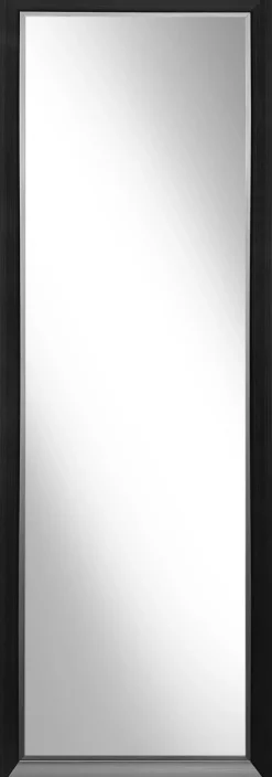 Lustro w czarnej ramie ALPI 48x138 cm