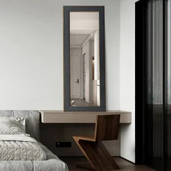 Lustro w czarnej ramie 56x146 cm