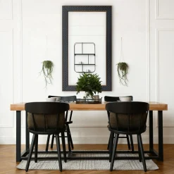 Lustro w czarnej ramie 76x136 cm