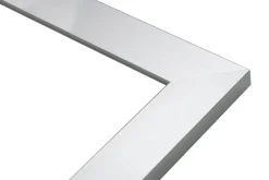 Lustro w srebrnej ramie SLIM 67,5x127,5 cm