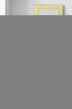 Lustro w złotej ramie DIAME 56x146 cm