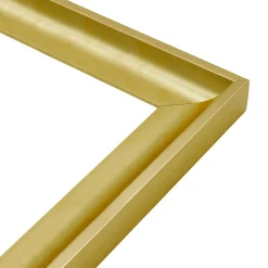 Lustro w złotej ramie OSLO 48x138 cm