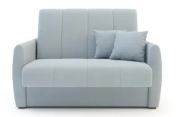 Mała sofa rozkładana błękitna DALIA