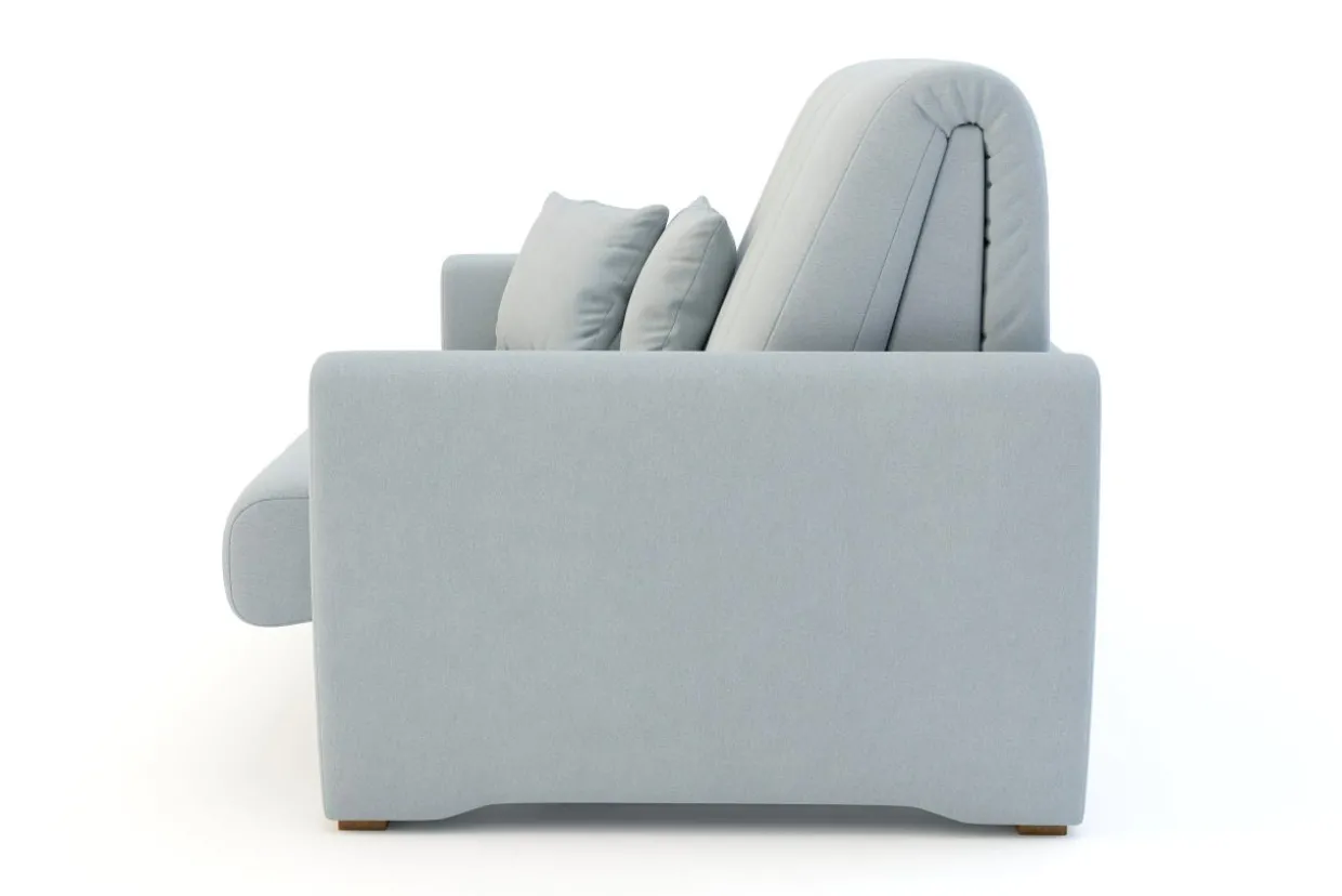 Mała sofa rozkładana błękitna DALIA