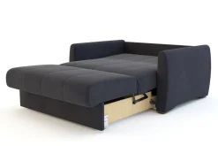Mała sofa rozkładana ciemnoszara DALIA