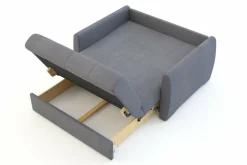 Mała sofa rozkładana szara DALIA