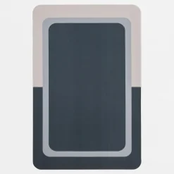 Mata łazienkowa prostokątna szara 50x80 cm