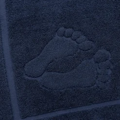 Mata łazienkowa STOPKI granat 50x70 cm