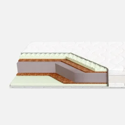 Materac piankowy z kokosem HEZE SILVER LUREX 90x200