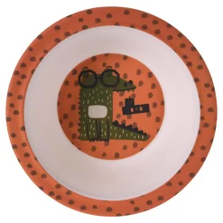 Miseczka z melaminy dla dzieci KROKODYL 400 ml