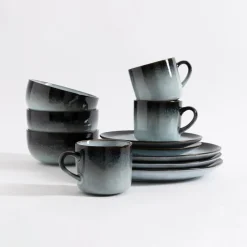 Miska ceramiczna szaro-brązowa MALAM 690 ml