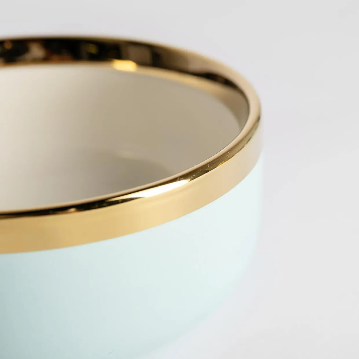 Miska porcelanowa miętowa AURORA GOLD 500 ml