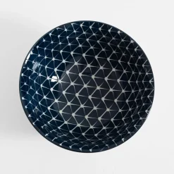 Miska porcelanowa niebiesko-biała ALORA 650 ml